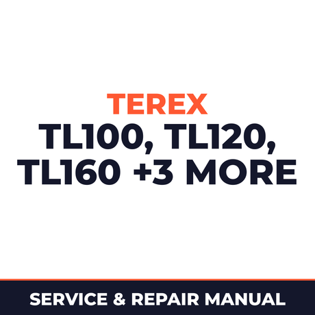 Terex TL 100 120 160 210 260 310 Workshop Service Manual