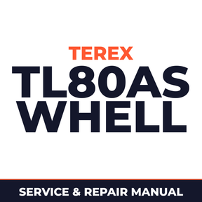 Terex TL80AS Whell Loader Workshop Repair Service Manual