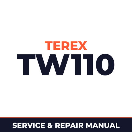 Terex TW110 Workshop Service Repair Manual