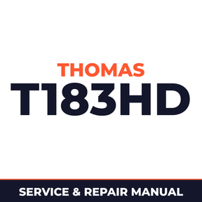 Thomas T183HD Loader Workshop Repair Service Manual