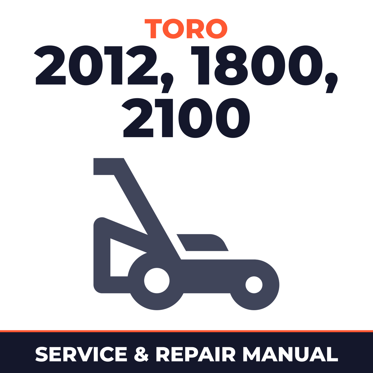 Toro 2012 Greensmaster Flex 1800 2100 Walk-Behind Mower Service & Repair Manual