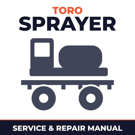 Toro Multi-Pro Sprayers Service & Repair Manual