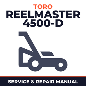 Toro Reelmaster 4500-D Mower Service & Repair Manual