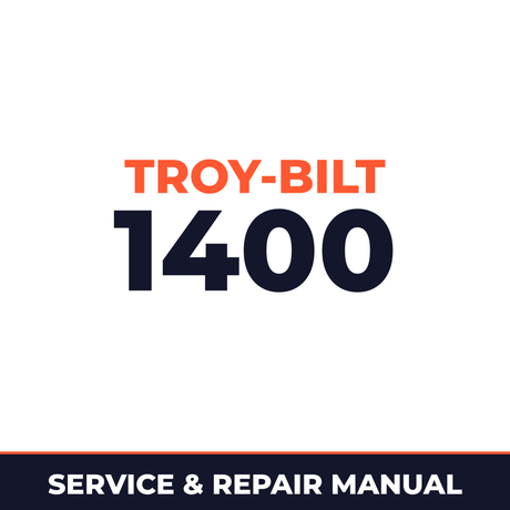 Troy Bilt -Bilt Flurry 1400 Electric Snow Blower Machine Service & Repair Manual