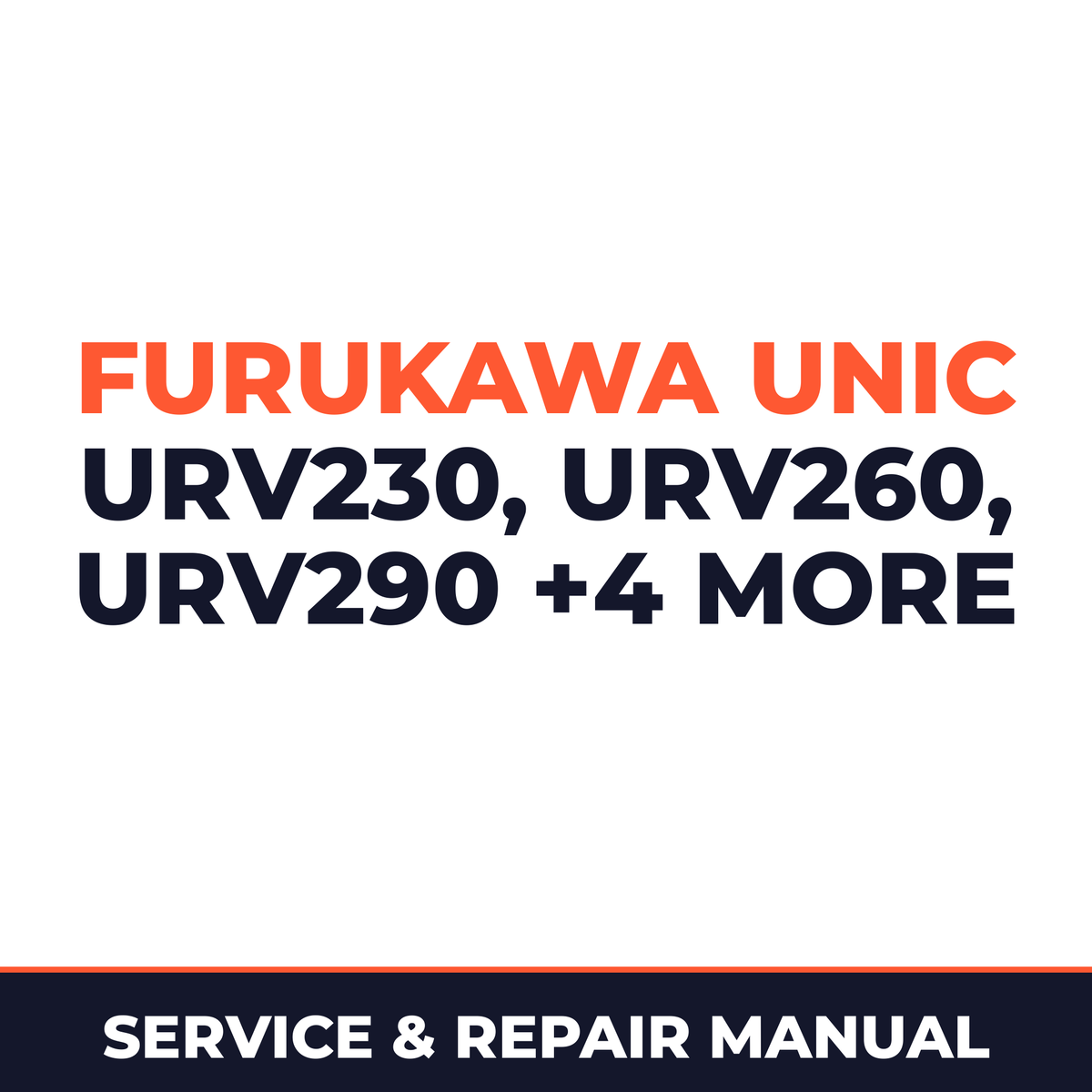Unic Hydraulic Crane URV Series URV230 URV260 URV290 URV300 URV340 URV370 URV500 Service Repair Shop Manual