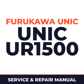 UNIC UR1500 Hydraulic CRANE Workshop Service Manual