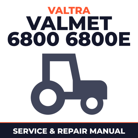 Valtra Valmet 6800 6800E tractor Service & Repair Manual