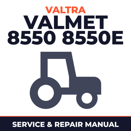 Valtra Valmet 8550 8550E tractor Service & Repair Manual