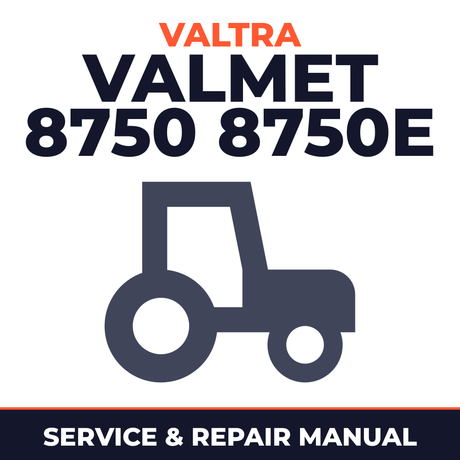 Valtra Valmet 8750 8750E tractor Service & Repair Manual