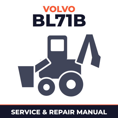 VOLVO BL71B BACKHOE Loader Service Repair Manual