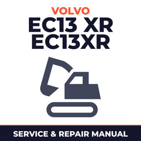 Volvo EC13 XR EC13XR Compact Excavator Service Manual