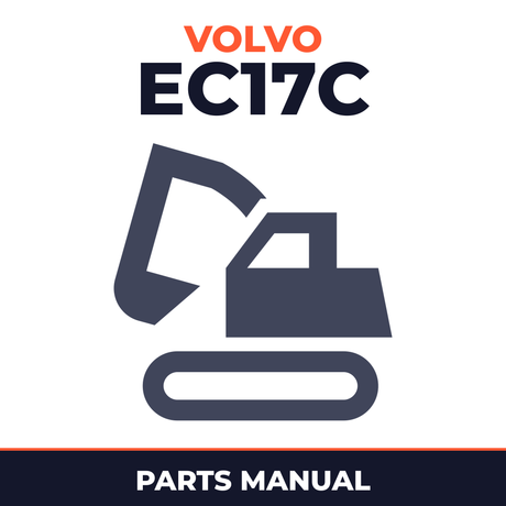 Volvo EC17C Compact Excavator Service Parts Catalogue Manual INSTANT SN: 1737 and up