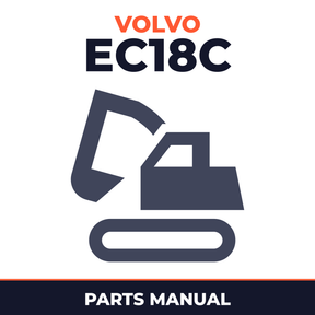 Volvo EC18C Compact Excavator Service Parts Catalogue Manual INSTANT SN: 1839 and up