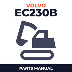 Volvo EC230B Excavator Service Parts Catalogue Manual INSTANT SN: 5252 and up