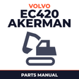 Volvo EC420 AKERMAN Excavator Service Parts Catalogue Manual INSTANT SN: 1357-1550