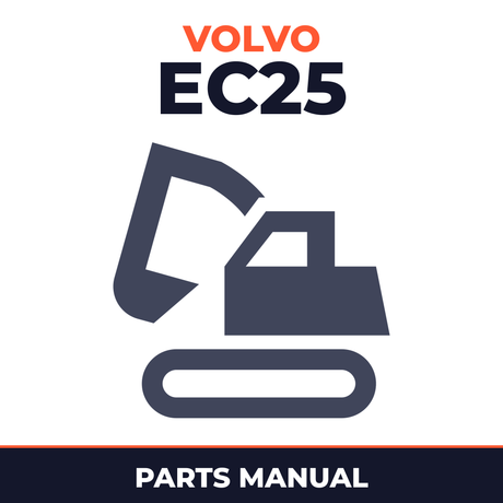 Volvo Excavator Parts Catalog Manual EC25 EC 25