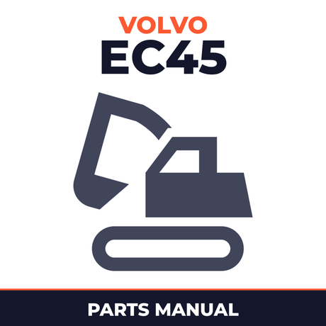 Volvo Excavator Parts Catalog Manual EC45 EC 45