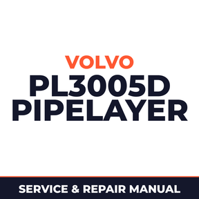 VOLVO PL3005D PIPELAYER Full Service Repair Manual