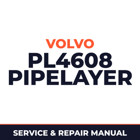 Volvo PL4608 Pipelayer Service Repair Manual INSTANT