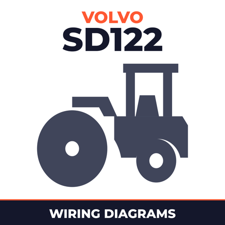 VOLVO SD122 SINGLE-DRUM ROLLER Wiring Diagram, Hydraulic Diagram Manual