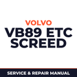 VOLVO VB89 ETC SCREED Service and Repair Manual