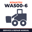 WA500-6 Wheel Loader Service shop Repair Manual
