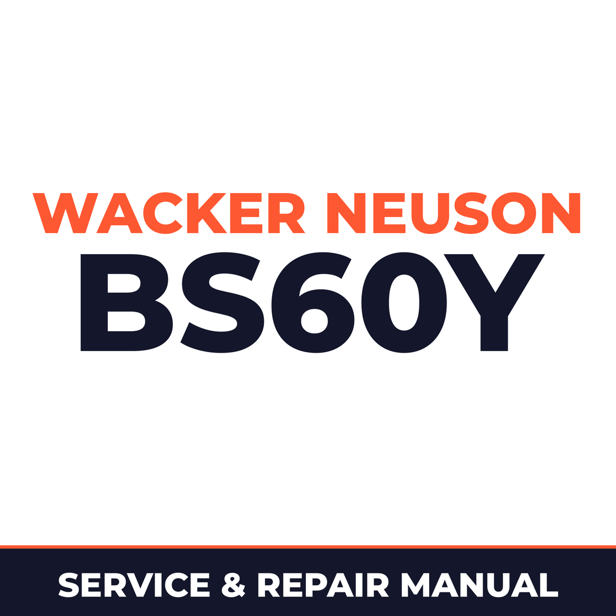 Wacker BS60Y rammer service manual
