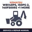 WB140PS,150PS-2 140F50092 150F50020 Service Repair Manual