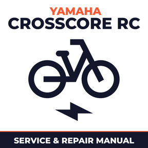 Yamaha CROSSCORE RC Service and Repair Manual - power assist bicycle workshop manual cover