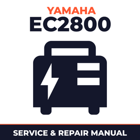 Yamaha EC2800 Service and Repair Manual - power equipment workshop manual cover