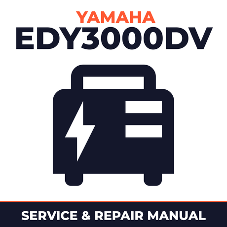 Yamaha EDY3000DV Service and Repair Manual - power equipment workshop manual cover