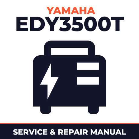 Yamaha EDY3500T Service and Repair Manual - power equipment workshop manual cover