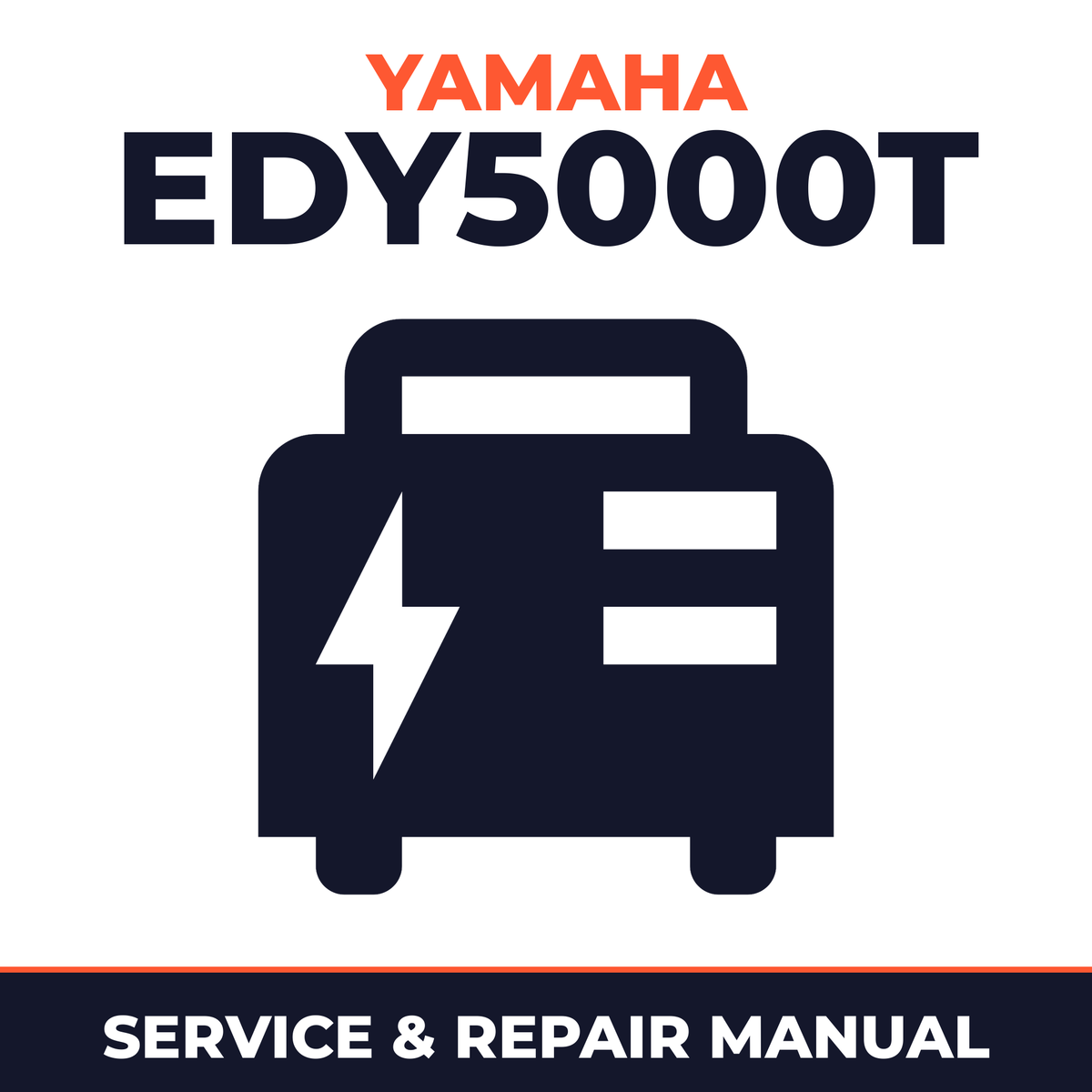 Yamaha EDY5000T Service and Repair Manual - power equipment workshop manual cover