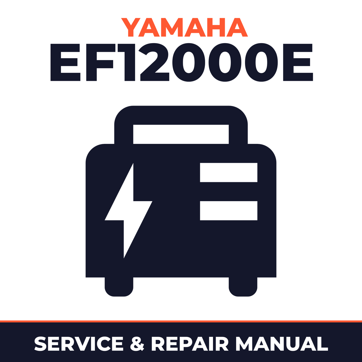 Yamaha EF12000E Service and Repair Manual - power equipment workshop manual cover