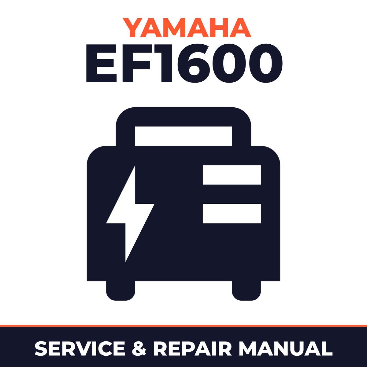 Yamaha EF1600 Service and Repair Manual - power equipment workshop manual cover