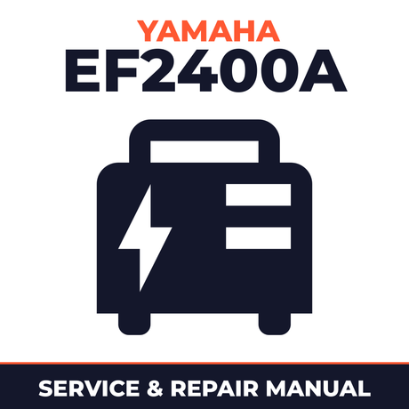 Yamaha EF2400A Service and Repair Manual - power equipment workshop manual cover