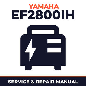 Yamaha EF2800iH Service and Repair Manual - power equipment workshop manual cover