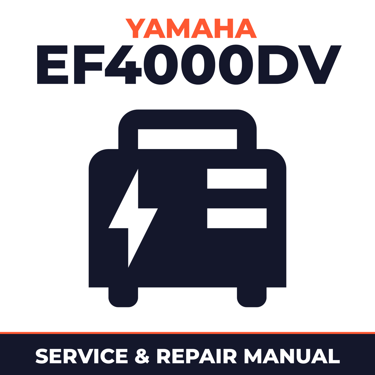 Yamaha EF4000DV Service and Repair Manual - power equipment workshop manual cover