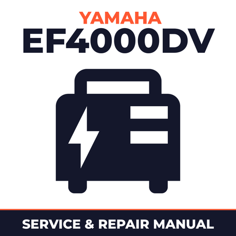 Yamaha EF4000DV Service and Repair Manual - power equipment workshop manual cover