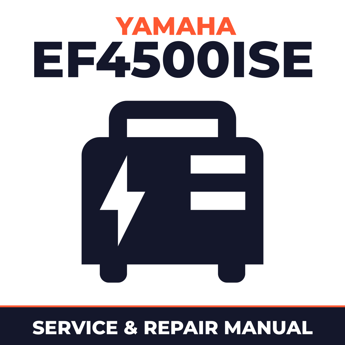 Yamaha EF4500iSE Service and Repair Manual - power equipment workshop manual cover