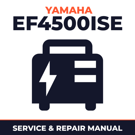 Yamaha EF4500iSE Service and Repair Manual - power equipment workshop manual cover