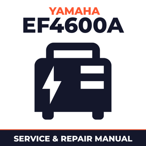 Yamaha EF4600A Service and Repair Manual - power equipment workshop manual cover