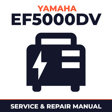 Yamaha EF5000DV Service and Repair Manual - power equipment workshop manual cover