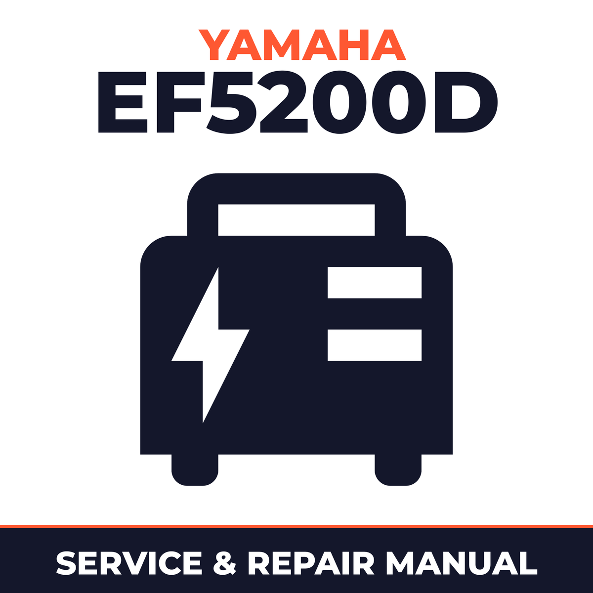 Yamaha EF5200D Service and Repair Manual - power equipment workshop manual cover