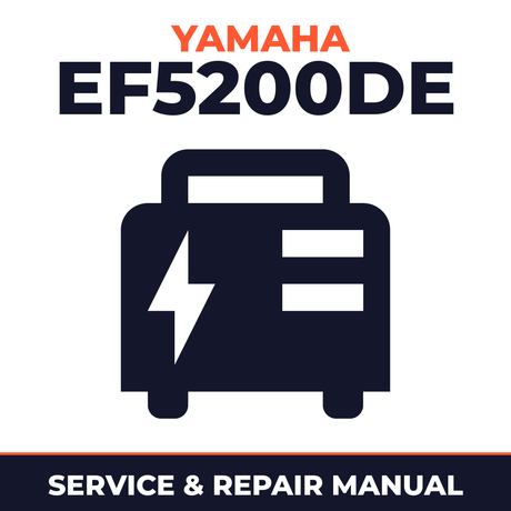 Yamaha EF5200DE Service and Repair Manual - power equipment workshop manual cover