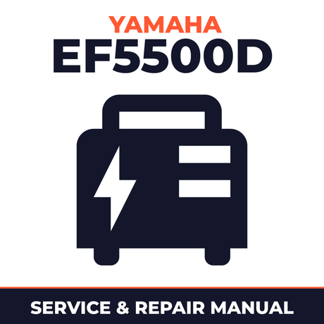 Yamaha EF5500D Service and Repair Manual - power equipment workshop manual cover
