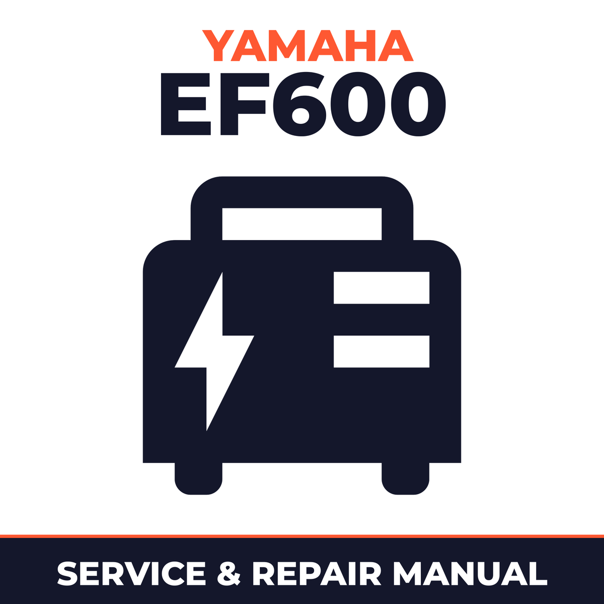 Yamaha EF600 Service and Repair Manual - power equipment workshop manual cover