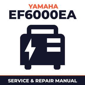 Yamaha EF6000EA Service and Repair Manual - power equipment workshop manual cover