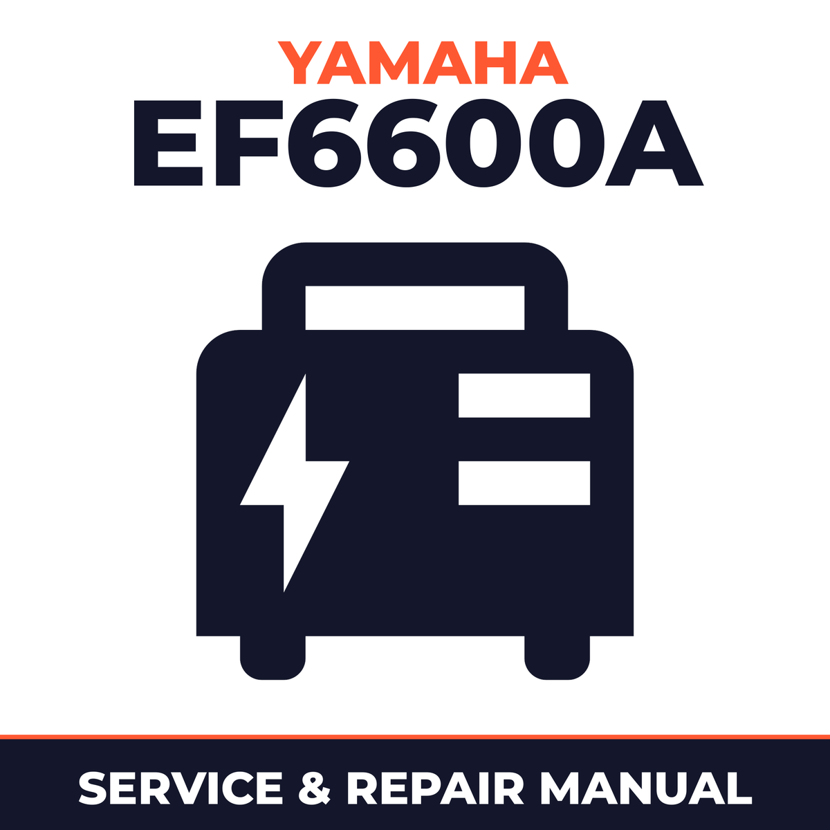 Yamaha EF6600A Service and Repair Manual - power equipment workshop manual cover
