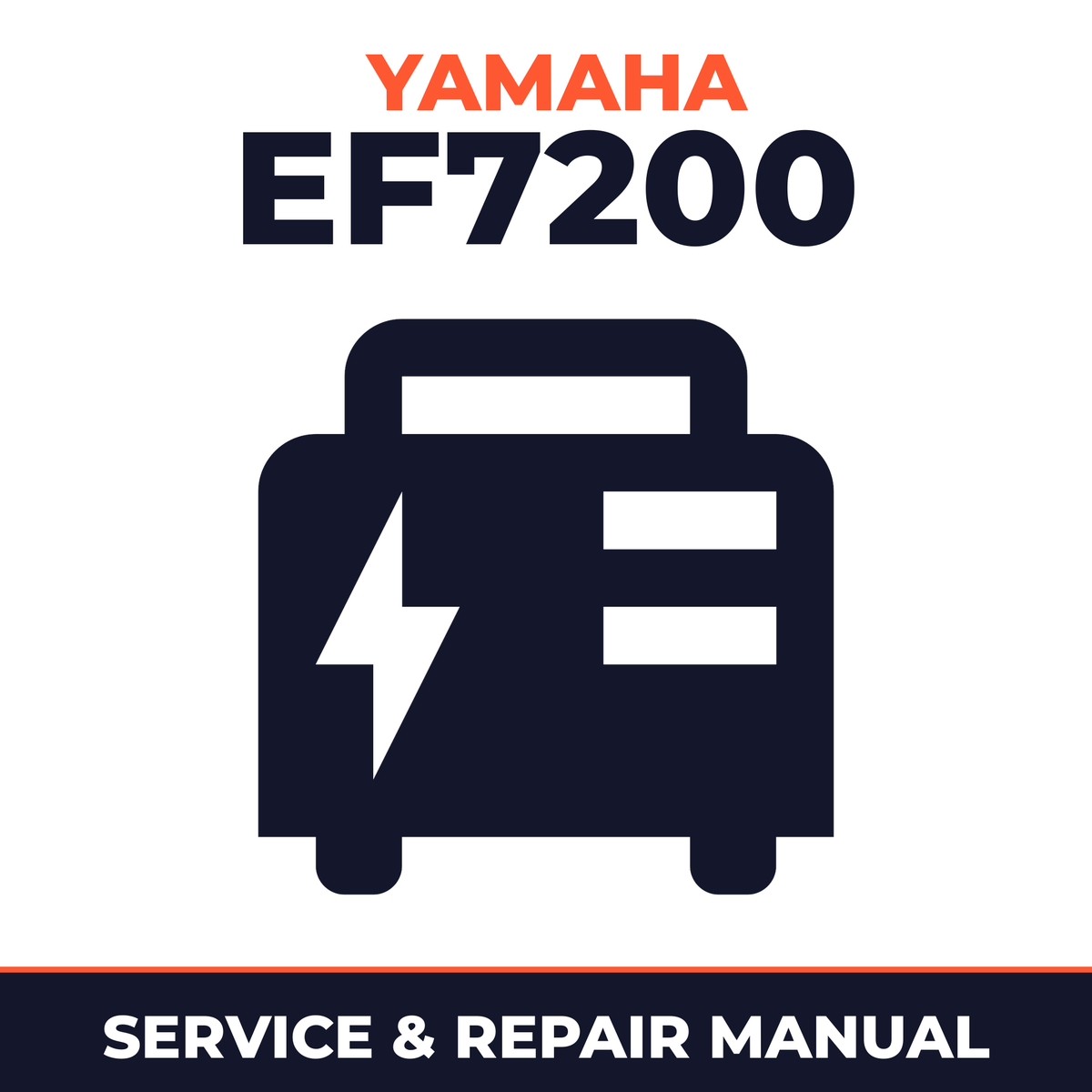 Yamaha EF7200 Service and Repair Manual - power equipment workshop manual cover